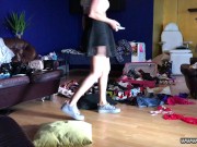 Sexy and Hot College Girls Lesbians throw a House Party in Short Skirts and Tiny Thongs 7/16