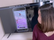 【床べちゃ潮吹き/オイル生中】電マ3本&生ちんぽでイカされまくる人妻さん♡ ぬるてかデカ尻を揺らしながら何度何度も絶頂…!! イってもすぐ復活する絶倫男子と果てるまで生SEX♡ 15/16