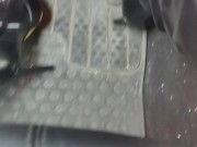 Hard pumping grinding stomping on my gas pedal with my stiletto boots 1/16