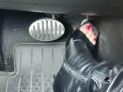 Hard pumping grinding stomping on my gas pedal with my stiletto boots 15/16