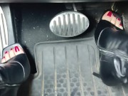 Hard pumping grinding stomping on my gas pedal with my stiletto boots 16/16