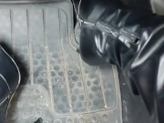 Hard pumping grinding stomping on my gas pedal with my stiletto boots 4/16