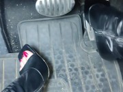 Hard pumping grinding stomping on my gas pedal with my stiletto boots 5/16