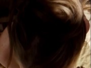 Hot redhead girlfriend deepthroats boyfriend’s big cock & gets massive facial (TRAILER) 4/16