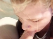 Hot nerdy redhead girlfriend gives big dick boyfriend sloppy deepthroat blowjob (TRAILER) 8/16