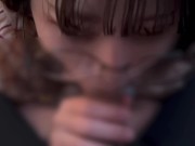 メガネの女の子が口の中にみるくがたくさん放出されちゃう♡ 4/16