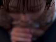 メガネの女の子が口の中にみるくがたくさん放出されちゃう♡ 7/16