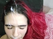 Brazilian bitch gets load in face - Sailor Girl 13/16