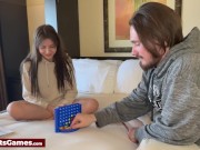 A connect 4 turns naughty quickly as she loses all or clothes 4/16