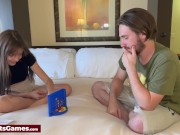 A connect 4 turns naughty quickly as she loses all or clothes 7/16