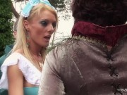 Sweet blonde girl wants more than one hard cock 2/16