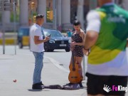 Seducing a girl in the street 'cause we want to make a porn star out of her! 2/16