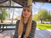 Real Teens - Sexy Teen With Bangs Evie Christian Does Her First Porn Scene 2/16