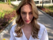 The tourist was very hungry and I fed her creampie - Loly Nebel 2/16