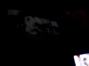 Curvy MELINA aus Deutschland lässt sich von 2 Schwänzen in den Mund spritzen 1/16