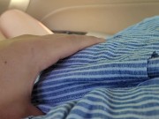 Hot Girl with Perfect Tits allows Me Touching Her in the Car