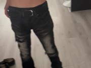 Skinny guy comes back from work and is horny 1/16