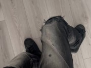 Skinny guy comes back from work and is horny 2/16