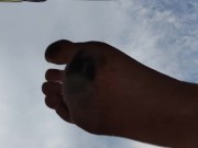 Dirty soles from stepping on lit cigarettes all day 5/16