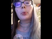 Making a tiny a quick snack 10/16