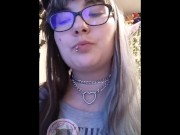 Making a tiny a quick snack 12/16