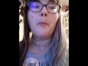 Making a tiny a quick snack 6/16