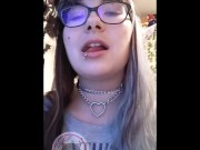 Making a tiny a quick snack 9/16