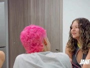 TRÍO LÉSBICO! Se daban lengua una tras otra hasta venirse. Húmedas y orgásmicas 2/16