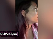 Big boobs babe having fun adventure at nudist resort, icing & sprinkles on tits, poledancing in club, latex boots - Lelu Love 3/16