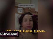 Big boobs babe has early morning vibrator orgasms, walking around outdoors nude, caught in tiny bikini in rain - Lelu Love 14/16