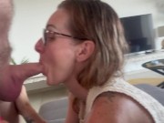 I love eating his cock and he gives me a single drop of cum 3/16