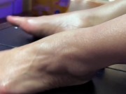 My feet mastered amazing foot job. See it to believe it guys!