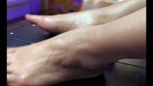 My feet mastered amazing foot job. See it to believe it guys!