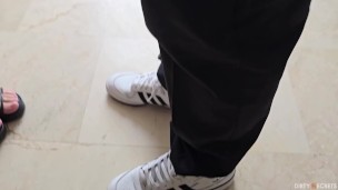 MY LOVER DISCOVERS ME WITH ANOTHER MAN IN THE OFFICE AND I END UP SWALLOWING HIS MILK SO THAT HE