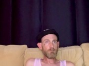 Almost caught stroking it at the Airbnb on the couch 12/16