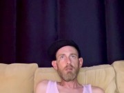 Almost caught stroking it at the Airbnb on the couch 3/16