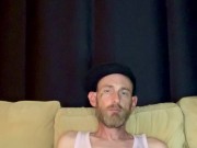 Almost caught stroking it at the Airbnb on the couch 5/16