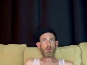 Almost caught stroking it at the Airbnb on the couch 7/16