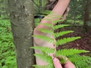 Sexy blonde gets dirty in the forest 12/16