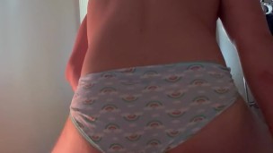 Daddy wanted to see me play in my panties