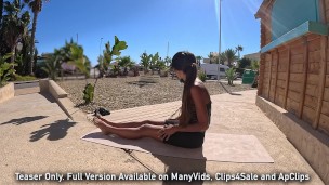 I get totally naked in the park for my morning routine