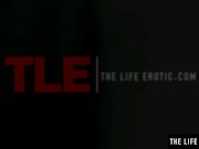 Tattooed cutie fucks her creamy wet pussy with a big banana 1/16