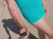 Posing my booty on a nudist beach 1/16