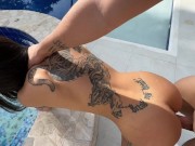 I fuck my photographer and he cums in my mouth! 13/16