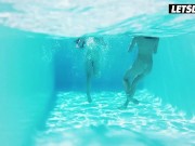 Alessandra, Gia and Hayli Amazing Lesbian Threeway By The Pool - A GIRL KNOWS 12/16