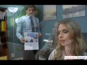 Nifty Co-Worker Figures Out The Best Solution And Delivers Facial To Hot Blonde 3/16