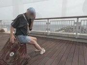 【個人撮影】セクシーな下着の彼女に新しいおもちゃを当てて、そのまま挿入して正常位で中出しまでしちゃう素人カップルの着衣SEX動画♡／Japanese amateur hentai 15/16