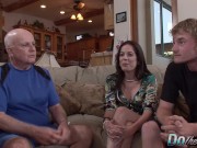 Husband Watches Wife Kara Peters Take Two Cocks 1/16