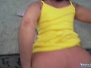 Public Agent She gets her sweet tits and ass out in public an then fucks in a public place 10/16