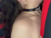 Chubby Submissive Slut Deepthroating Cock, CUM DEEP IN MY THROAT